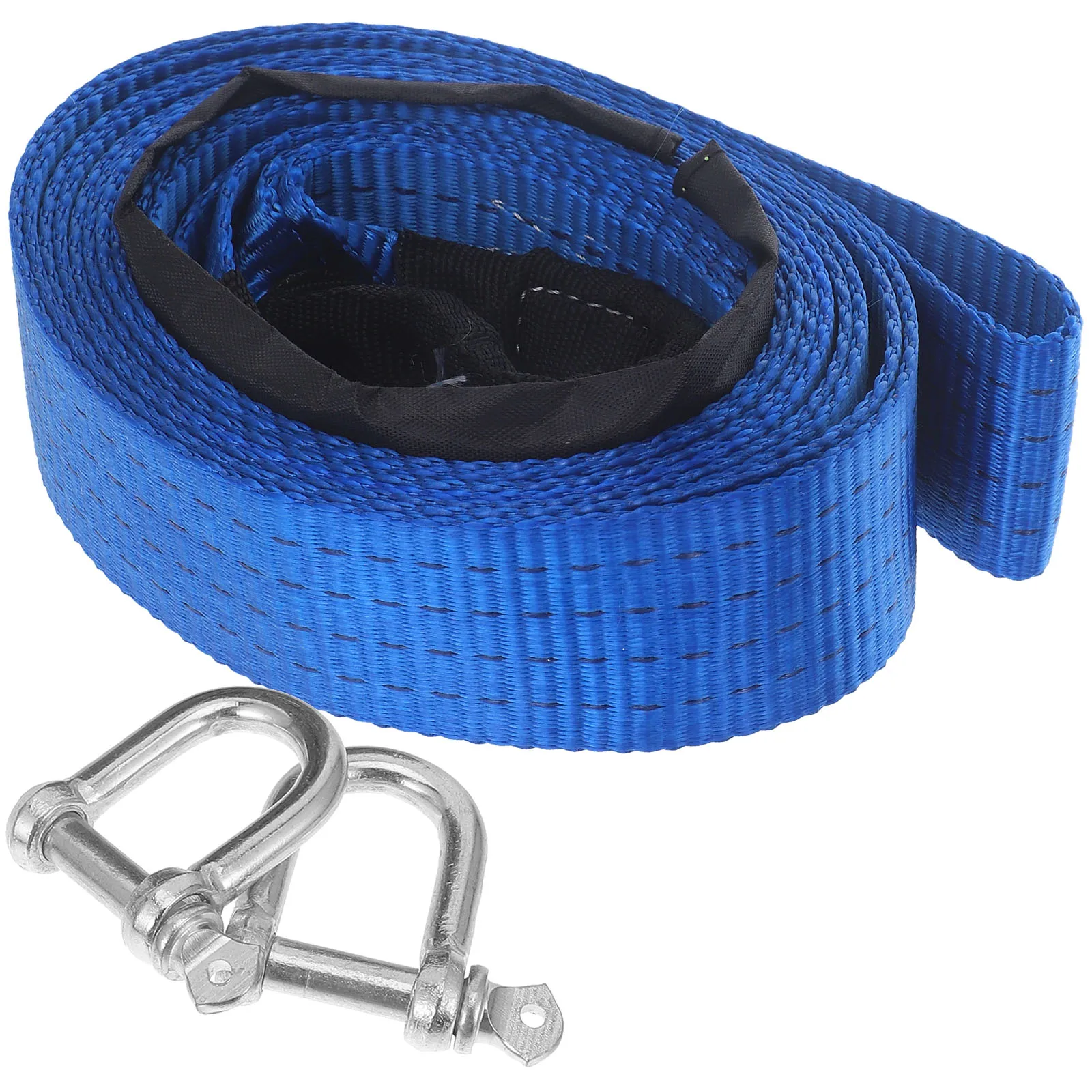 

Car Tow Tow Straps Ton Heavy Duty Towing Strap 5M Reinforced Towing Rope Durable Emergency Solution Car Truck Boat