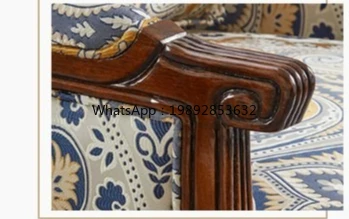 

ZZ Solid Wood Leisure Single Sofa Chair Fabric Armchair home decoration accessories