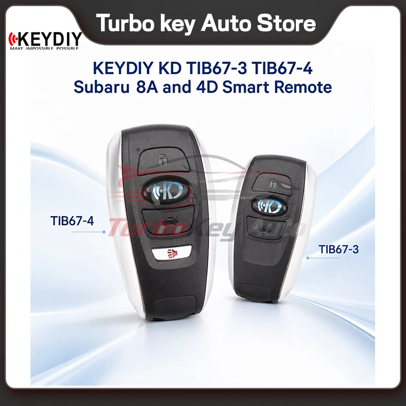 KeyDiy KD TIB67-3 TIB67-4 для Subaru, поддерживает чипы 8A и 4D, поддерживает повторное создание, используется с KDX4, KDMAX, KDX2.