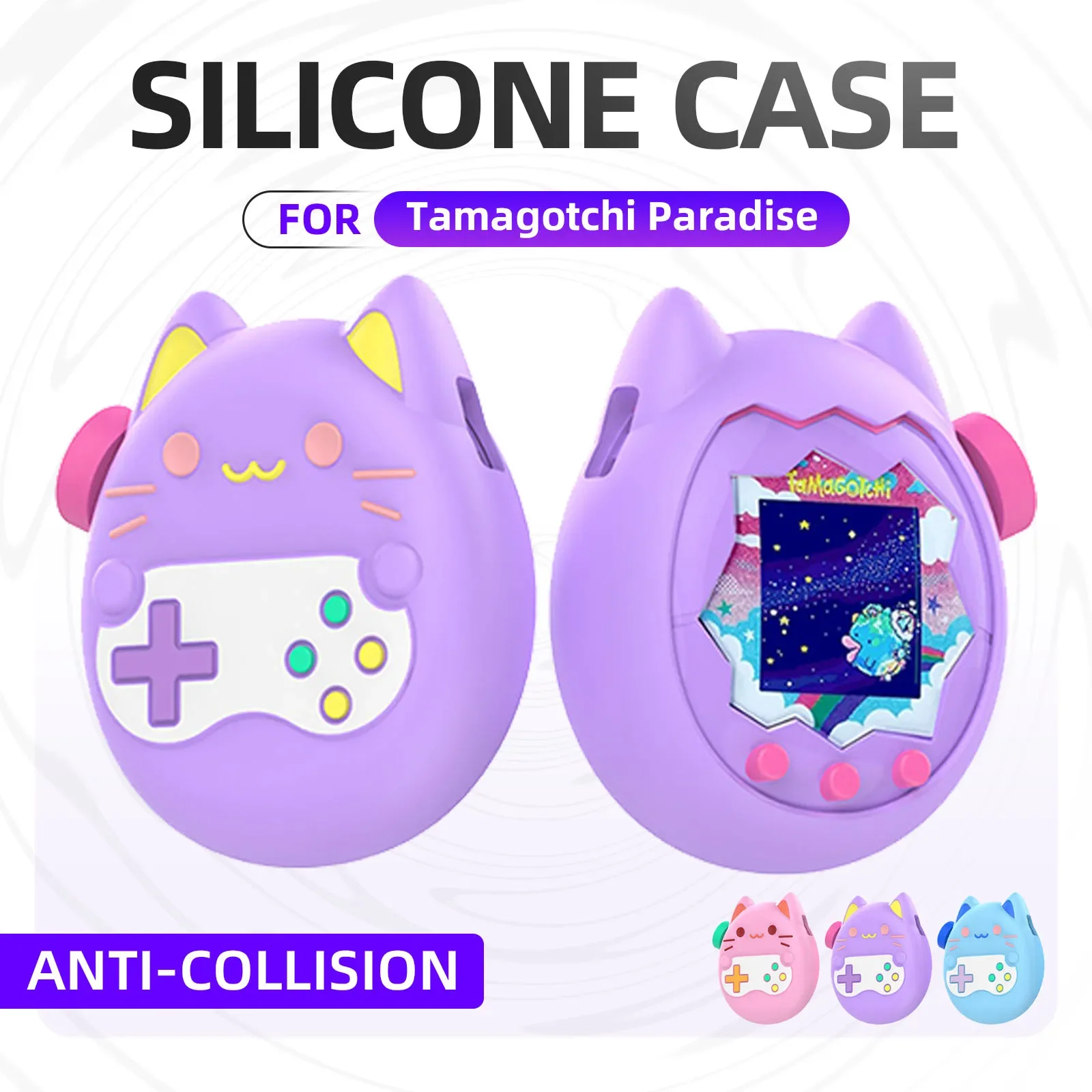 

Case for Tamagotchi Paradise Liquid Soft Silicone Protective Cover Non-Slip Cute Skin Shell Anti-fall Game Console Accessories