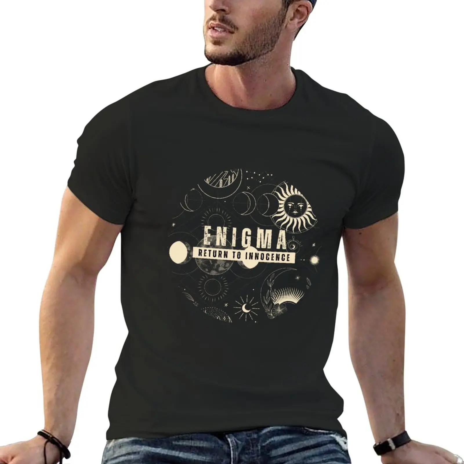 Enigma Return To Innocence T-Shirt sweat shirts Short sleeve tee T-shirt short boys animal print shirt mens graphic t-shirts