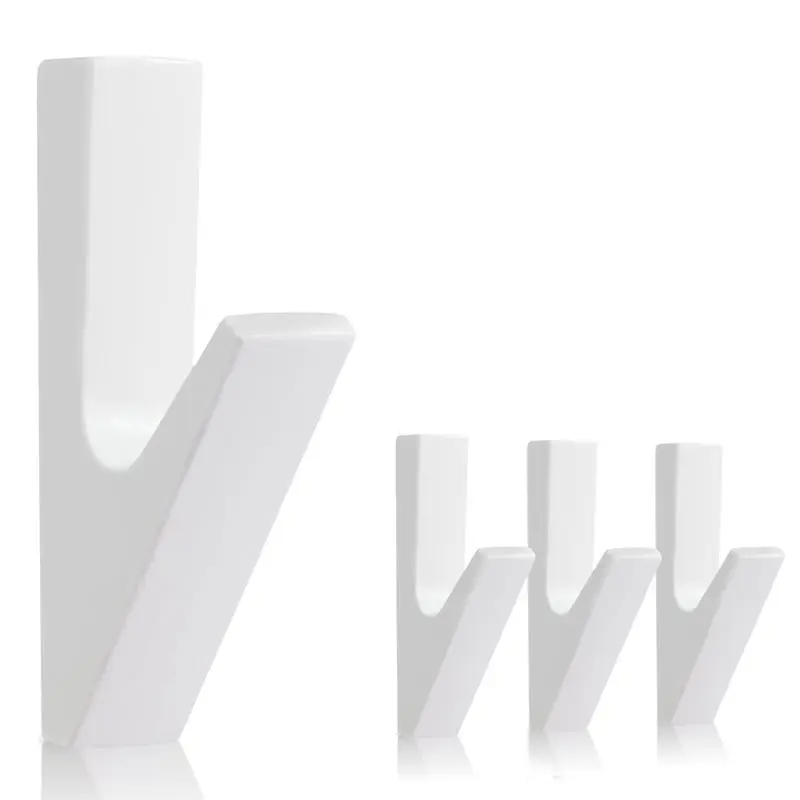 

Алюминиевые крючки для одежды A34R, 4 шт., настенные крючки для полотенец, одежды, курток, для душа, ванной, кухни, спальни