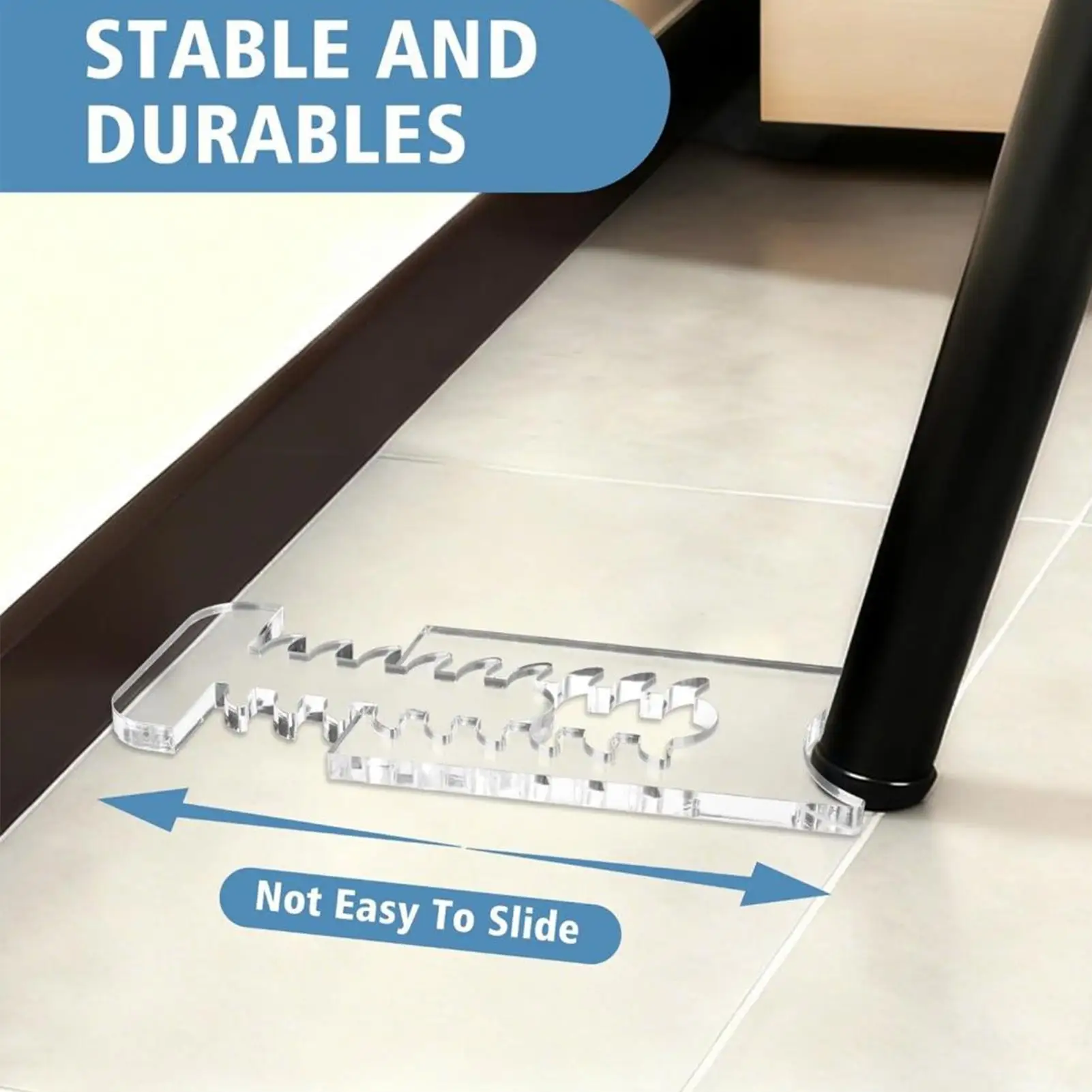 Anti-Slip Under-Couch Stoppers, Furniture Wall Spacer Protectors for Sofa Bed, Floor Scratch Guard for Living Room Bedroom