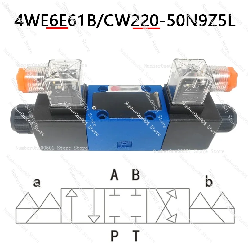 4WE6E61B Hydraulic Solenoid Directional Valve CG24/CW220 Coil For Industrial Hydraulic System