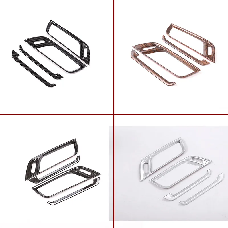 Carbon fiber For BMW X1 f48 2016-2021 Car ABS Plastic Chrome Side Air-Conditioning Vent Cover Trim For BMW X2 F47 2018-2021