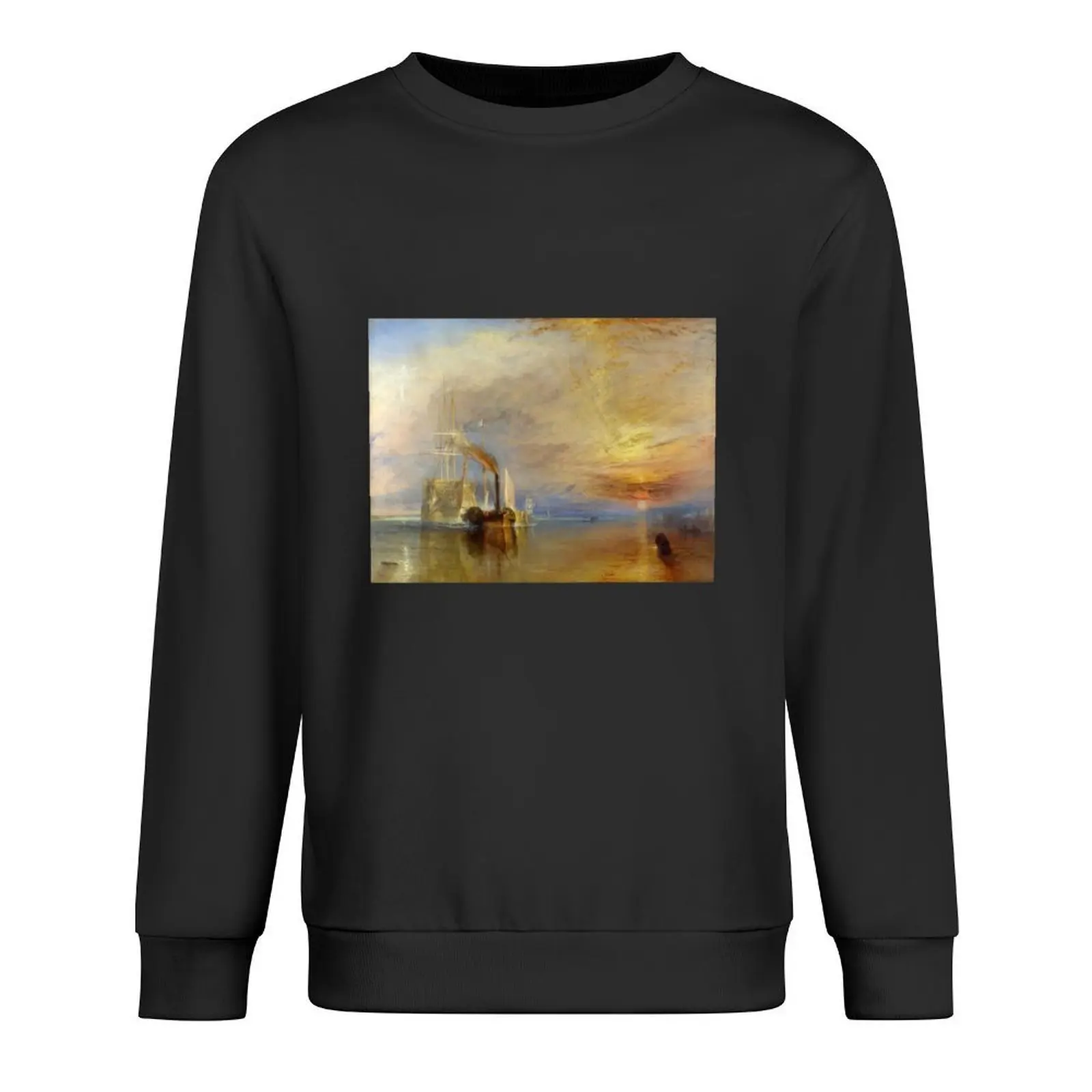 

The Fighting Temeraire by J. M. W. Turner (1838) Pullover tracksuit men's autumn clothes men's sweat-shirt graphic sweatshirts
