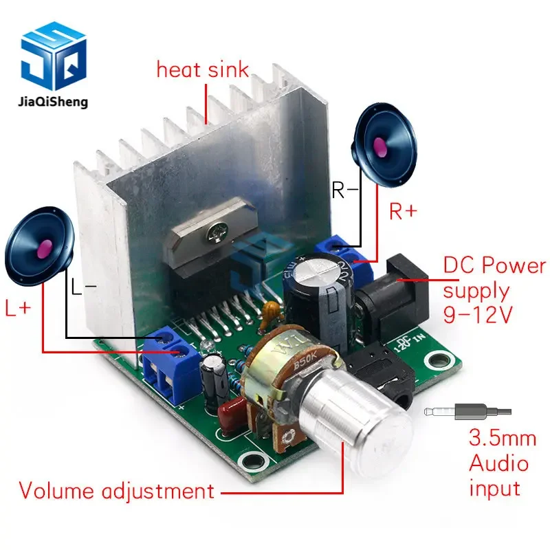 TDA7297 Audio Amplifier Board Module Dual-Channel Parts For DIY Kit Dual-Channel 15W+15W Digital Amplifier