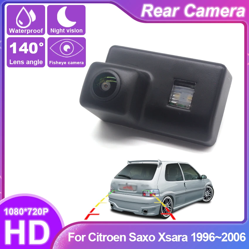 Special car Fish Eyes Night Vision Waterproof Car Reversing Back Up Camera CCD HD For Citroen Saxo Xsara 1996~2004 2005 2006