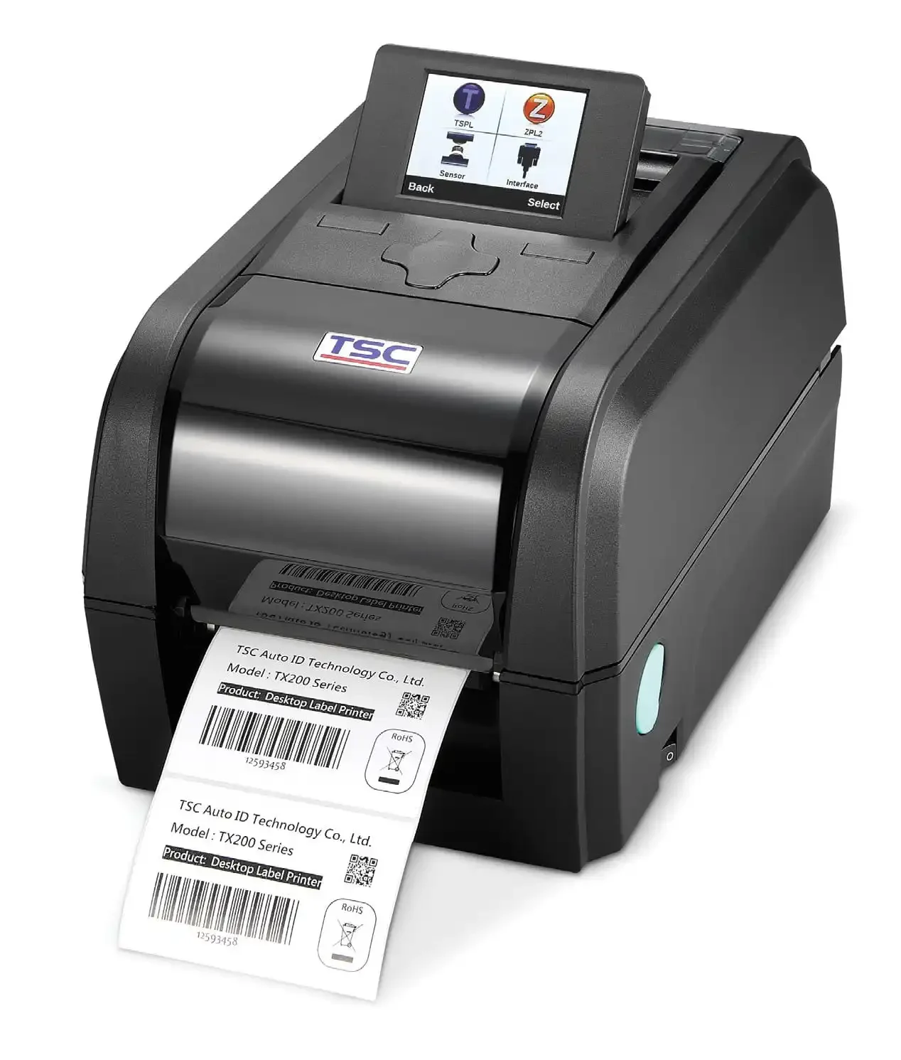 

Label Printer TSC TTP-345 Desktop Thermal Transfer Printer TTP345 Direct Thermal Label Bar Code Printer