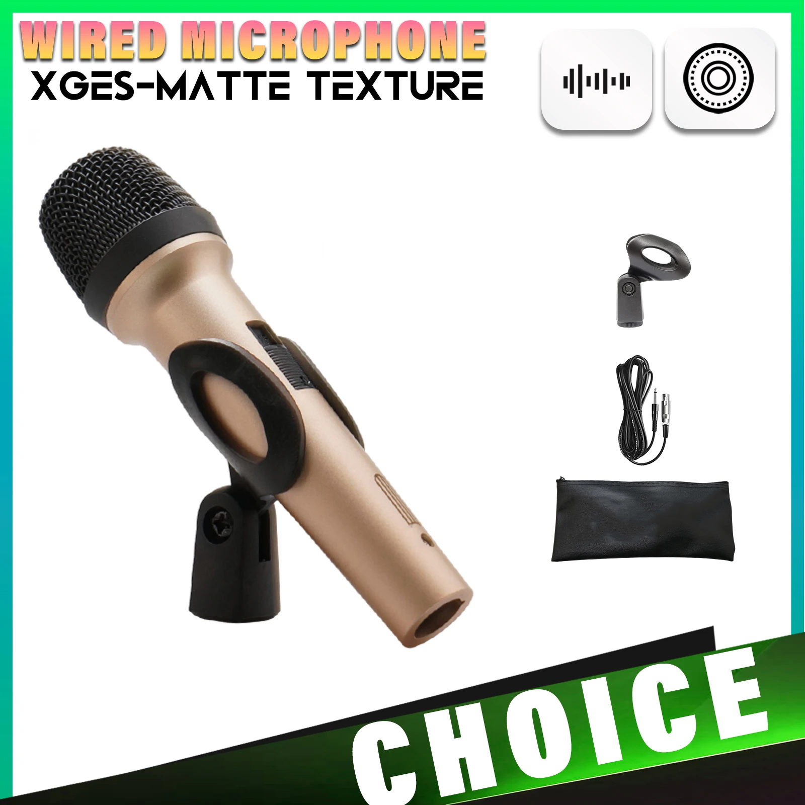 ميكروفون سلكي معدني بلوري، حامل ميكروفون احترافي لمكثف الاستوديو يتضمن ميكروفون تسجيل USB لأجهزة الكمبيوتر والهواتف الذكية #1