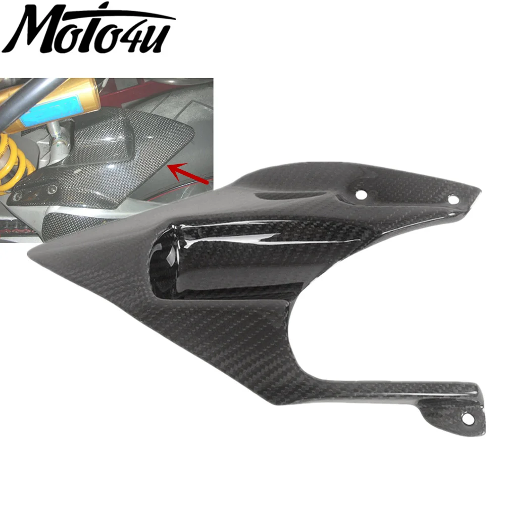 MOTO4U 100% Real Carbon Fiber Rear Hugger Gloss Twill Mudguard Tire Fender For Ducati 1098 1198 848