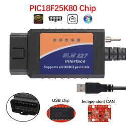 FORscan Car Diagnostic Cable ELM327 USB v1.5 Switch PIC18F25K80 Chip HS-CAN and MS-CAN Support Most OBDII Protocols obd2 SCANNER