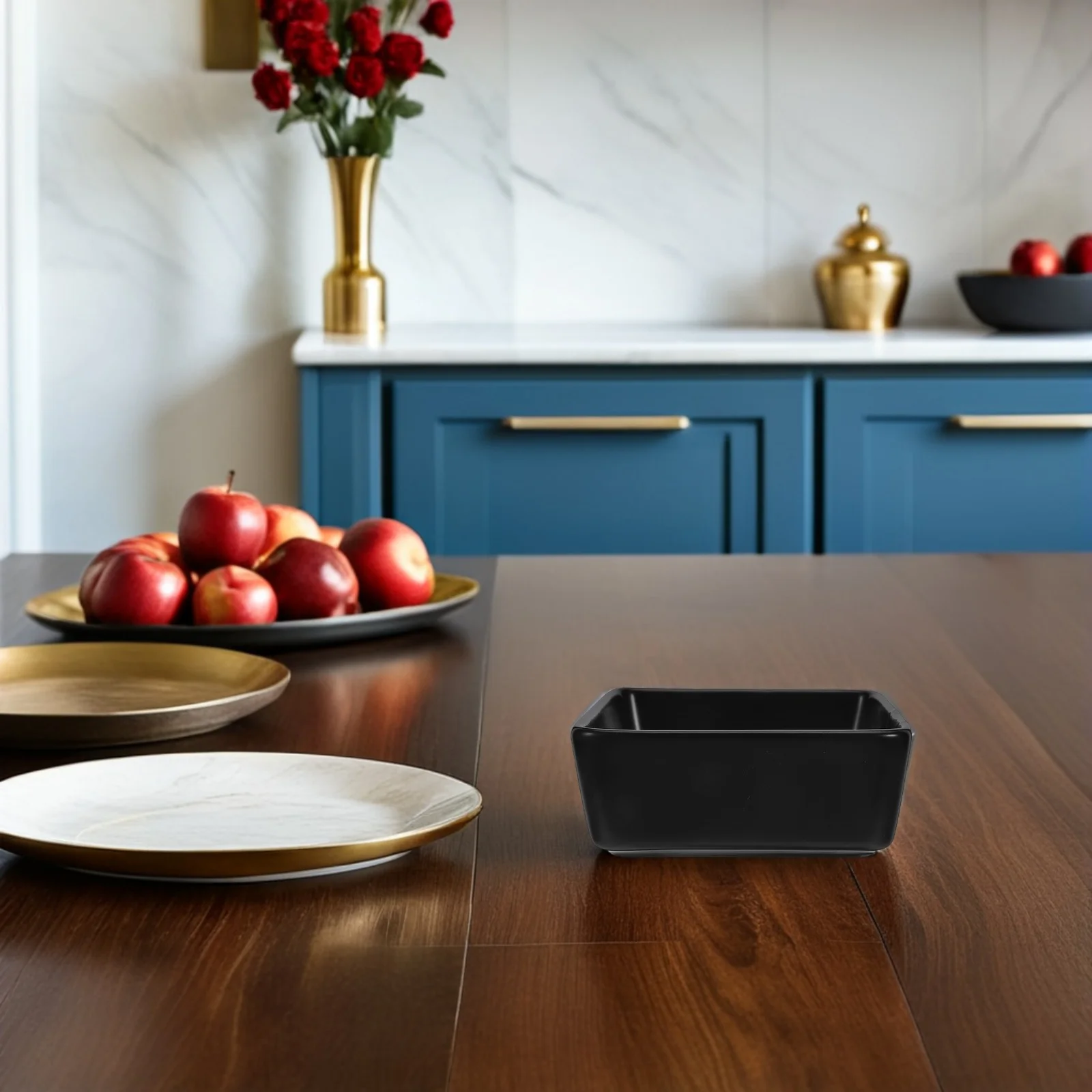 

2Pcs Ceramic Dipping Bowls Square Round Small Sauce Dish Set Microwave Dishwasher Safe for Soy Sauce Ketchup Snack Dessert