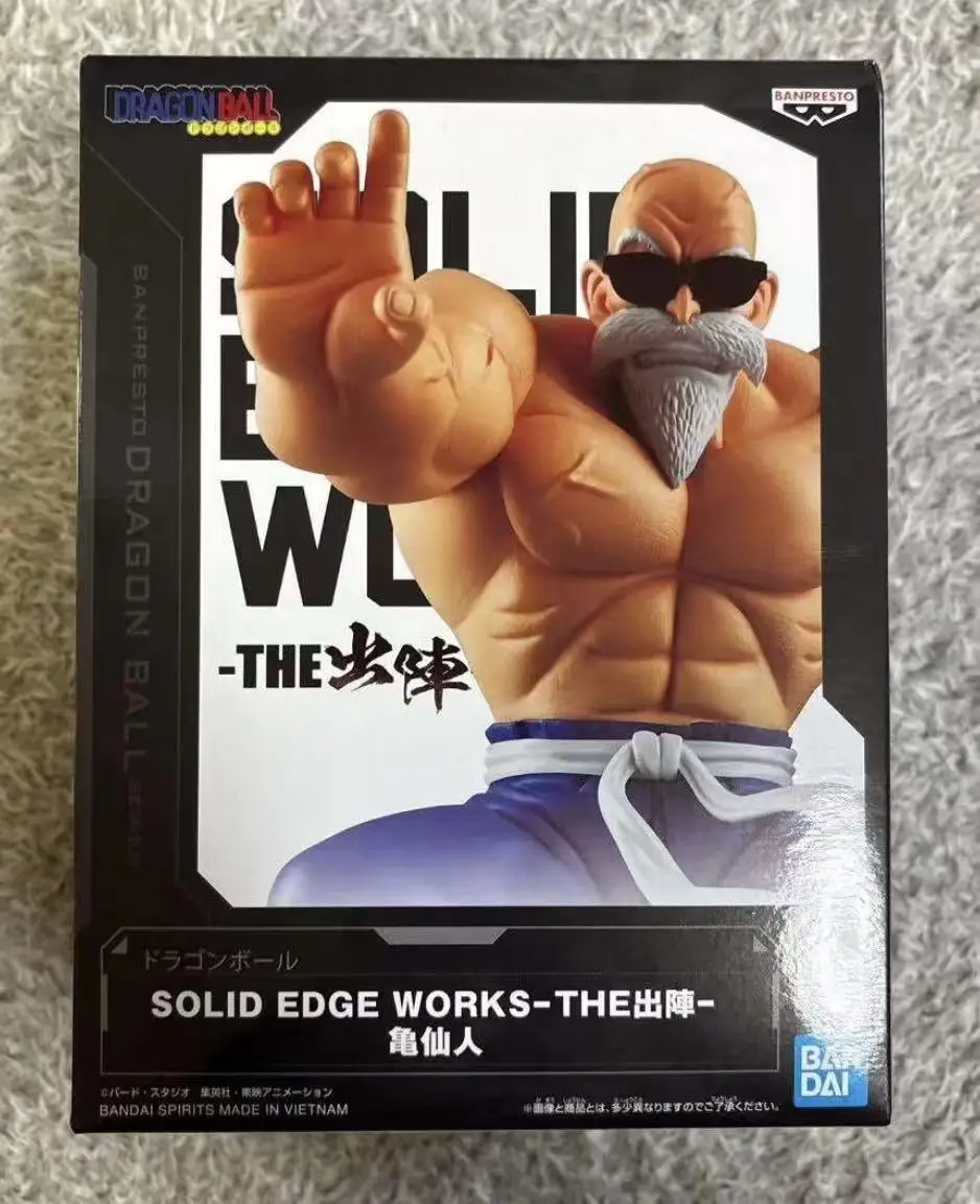 Figura Original de Banpresto Solid Edge Works, The Departure, Dragon Ball, Maestro Roshi, Juguete de Anime