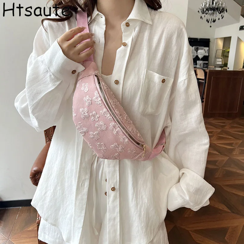 Casual Chest Bags for Women Banana Shoulder Bag Vintage Cross Body Hobo Dumpling Waist Bag Fanny Pack Handbags Purse Women's Bag