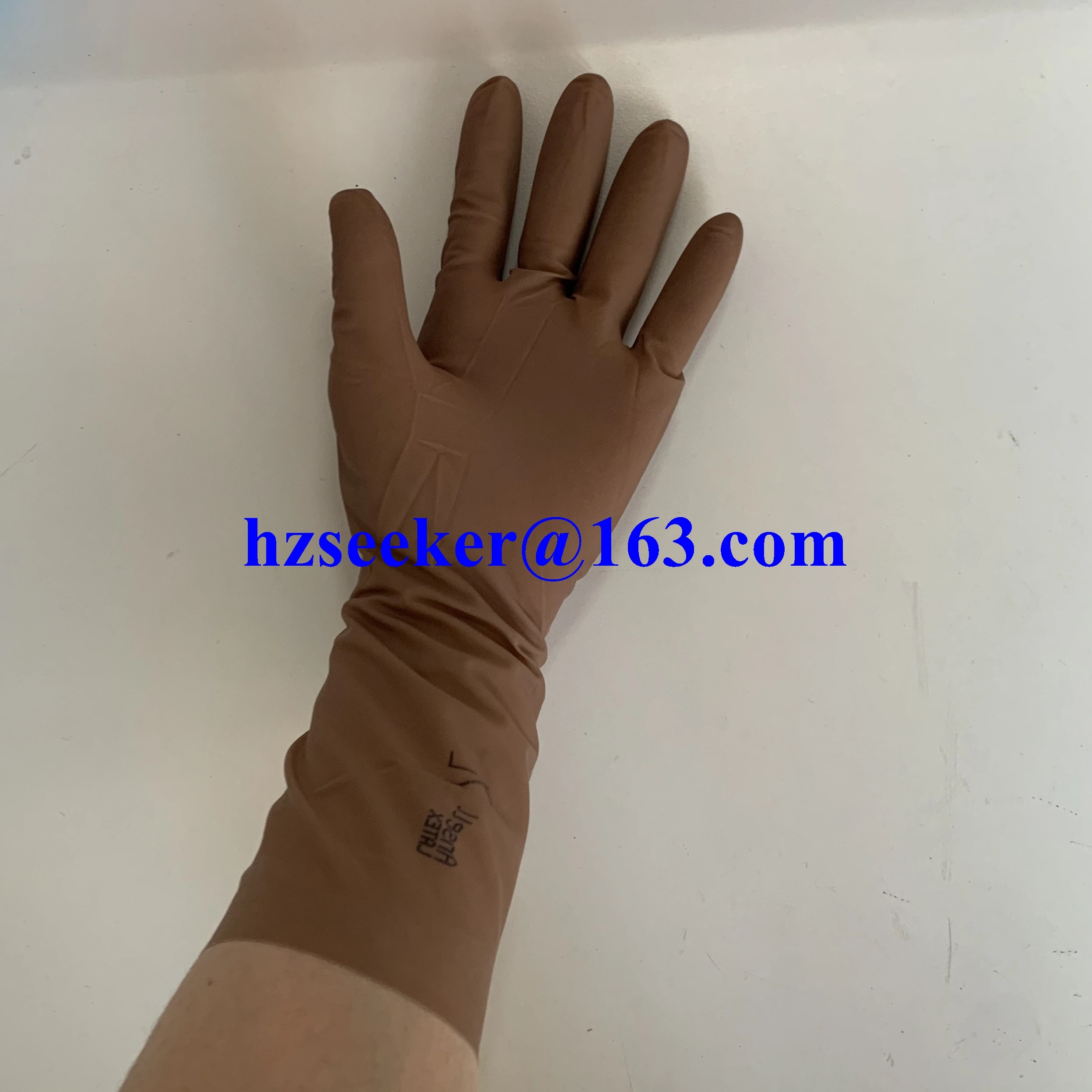 Ansell Gammex Microgrip braunes Latex (1 Paar) ultradünn/braun/außen- oder Innenschicht/empfindlich