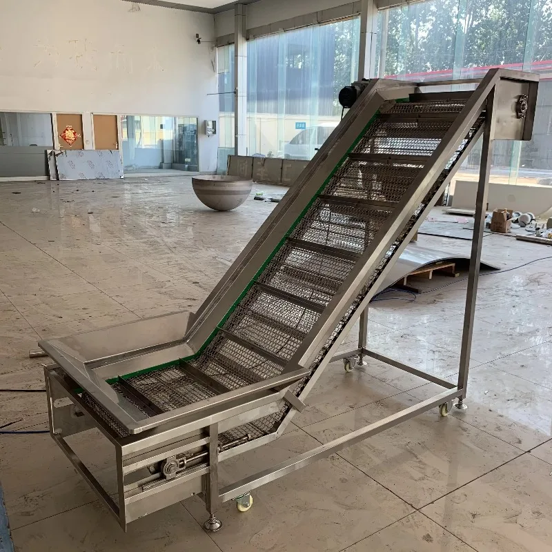 

Stainless Steel Food Grade Mesh Belt Elevator Core Motor Bearing Assembly Material Transfer Slope Food Processing Machinery