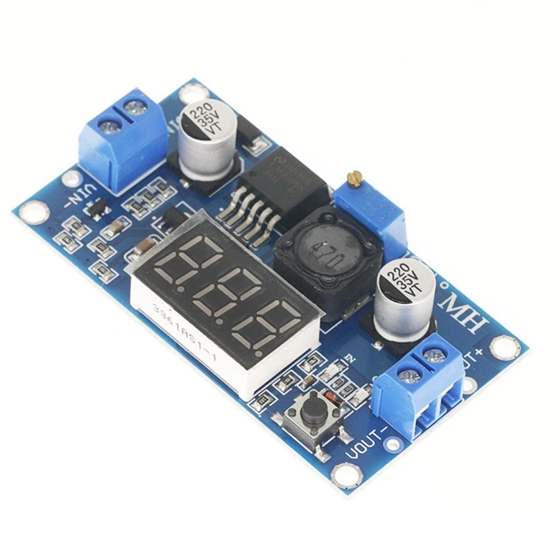 3Pcs LM2596 DC-DC Step-Down Converter Adjustable Step-Down Converter Voltage Regulator LED Display Voltmeter 4.0-40V To 1.25-37V