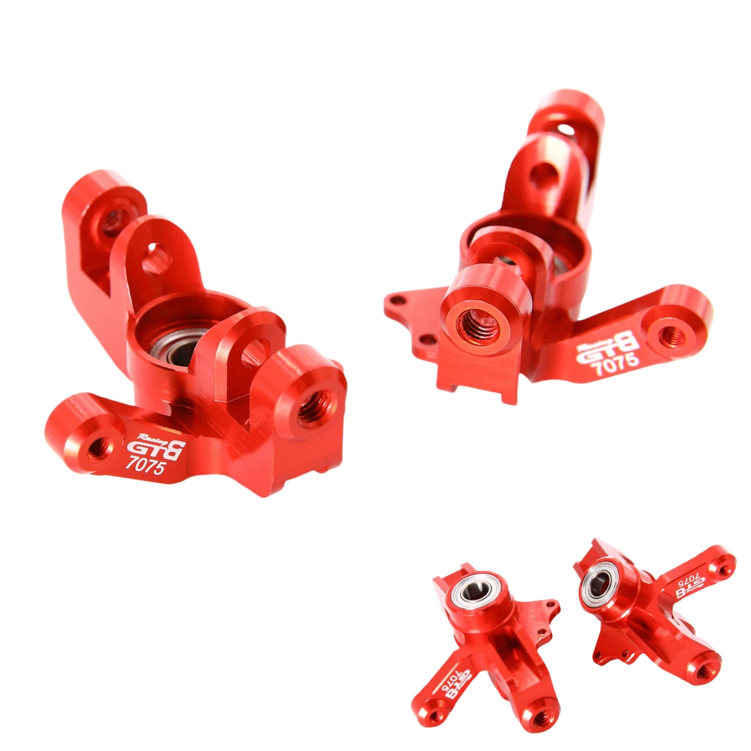 GTBRacing Aluminum 7075 Front Steering Block Knuckle Arm for 1/10 Losi Hammer Rey U4 Upgrade Part