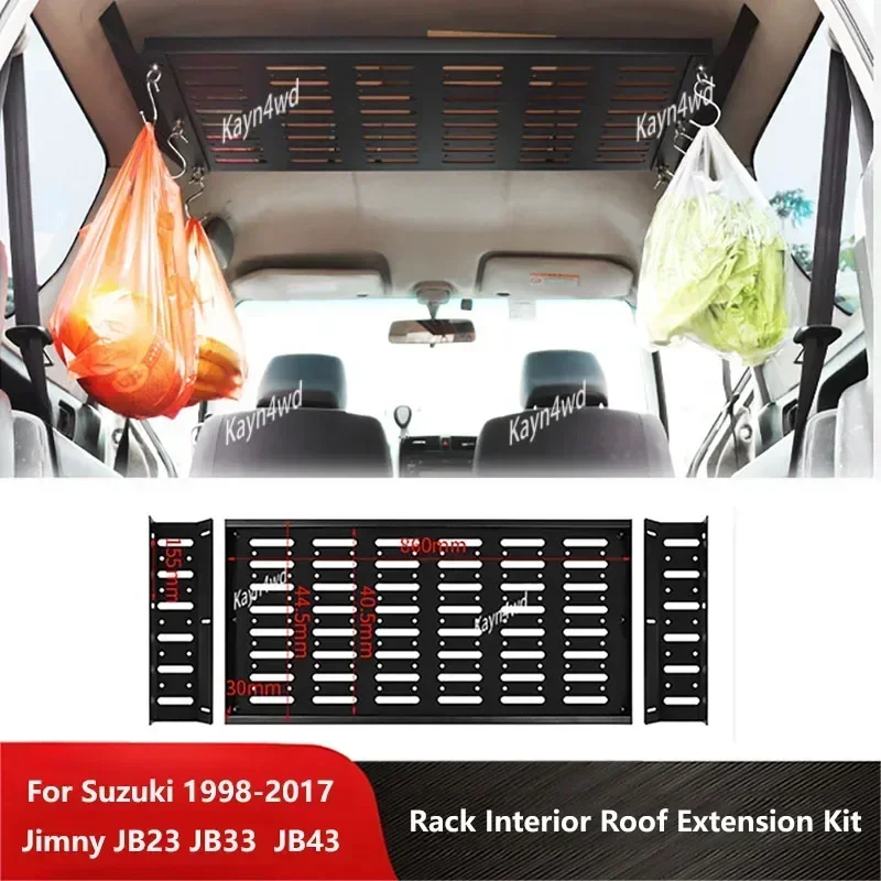 Off Road 4x4 Interior Accessories Interior Roof Shelf Storage Extension Rack Kits For Suzuki 1998-2017 Jimny JB23 JB33 JB43