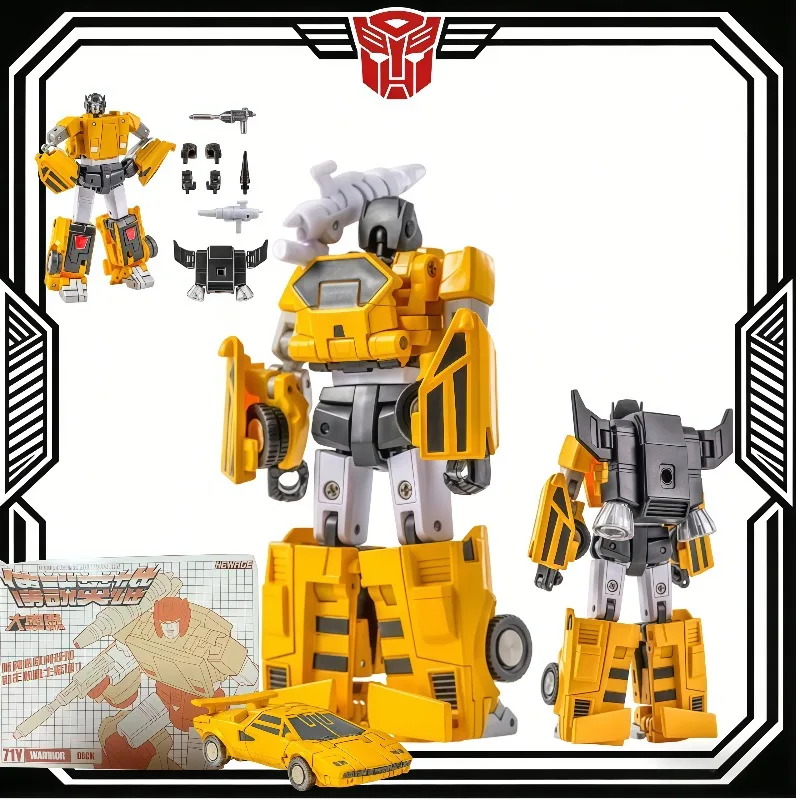 

В наличии: НОВИНКА! Фигурка NEWAGE NA H71Y, малая масштабная модель, желтый Sideswipe, трансформируемая игрушка, коллекционная серия, модель персонажа из мультфильма.