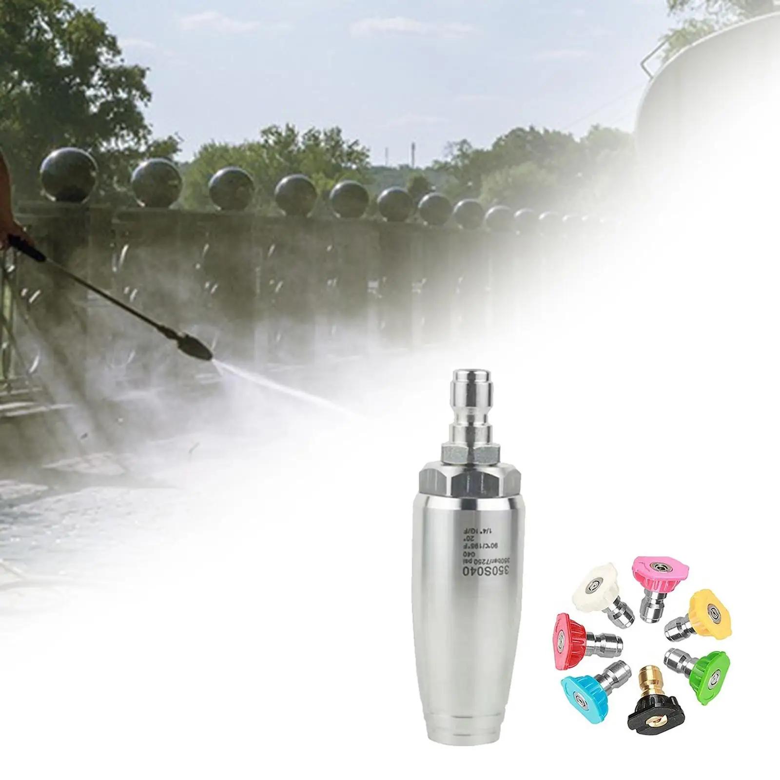 

Rotating Nozzle Pressure Washer Tips for Hot And Cold Water Boat Cleaning