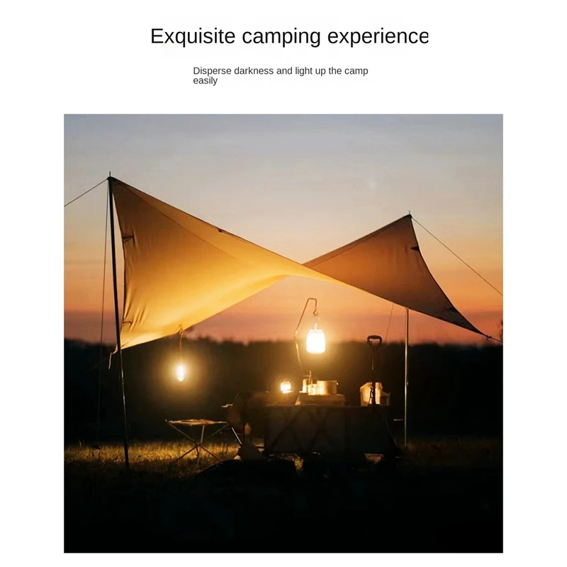 Portátil Camping Luz, Ultra-Bright, Ultra-Long Endurance, recarregável Tent Light, Emergência Lâmpada LED, 505A