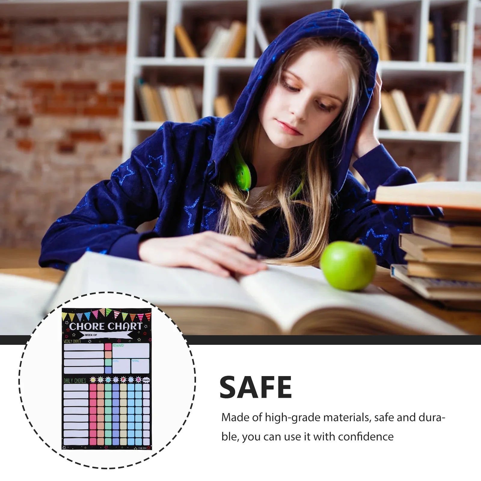 

1 Sheet Magnetic Chore Chart For Creative Reward Planner Sticker Multifunctional Behavior Tracker Home School Task