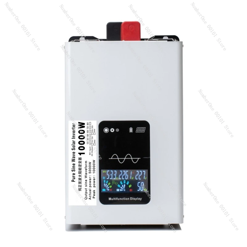 Wide Input Voltage Solar Inverter 12V-96V to 110V-220V, Pure Sine Wave for Home, Car & PV System