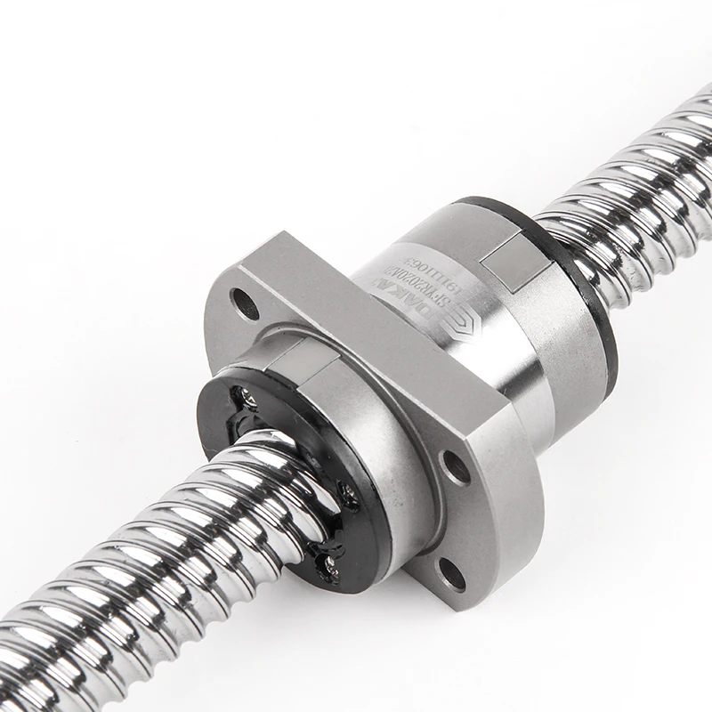 Mute High-Speed SFY1616 Customizable Roller Ball Screw With Flange For CNC Parts C5 End Machined Ballscrew Singl Ball Nut
