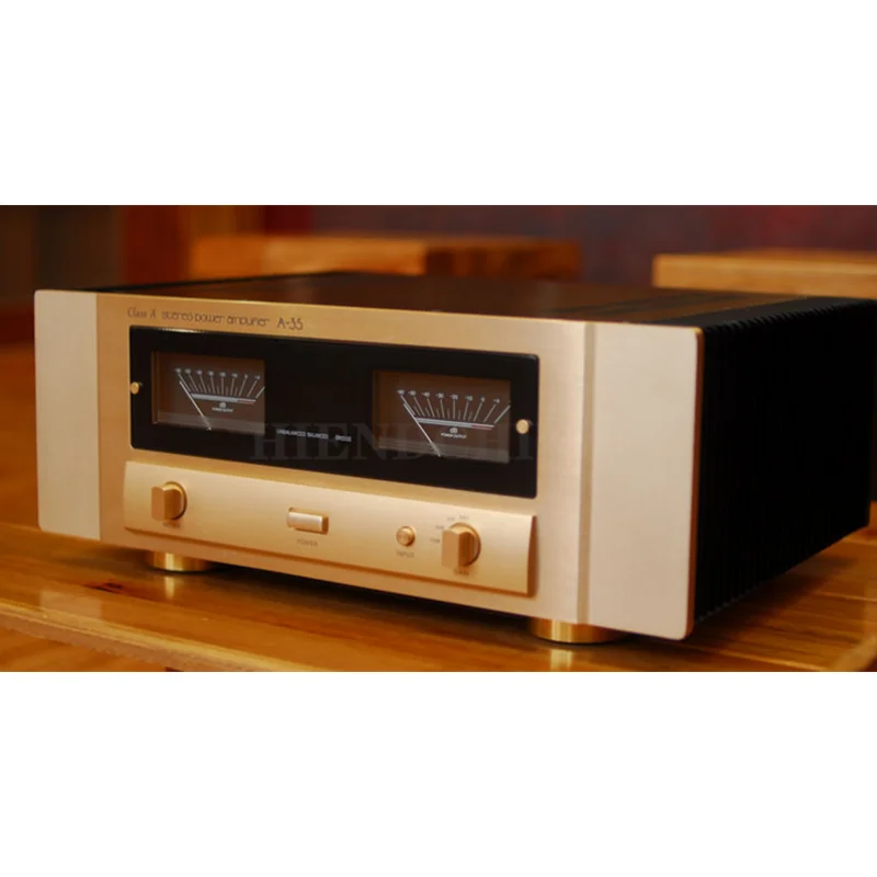 Accuphase A-35 แบบจําลองการทํางาน Pure Class A 30 W x 2 เป็น 8Ω 3 การกําหนดค่าแบบกด-ดึงแบบขนาน เครื่องขยายสัญญาณเครื่องมือวัด