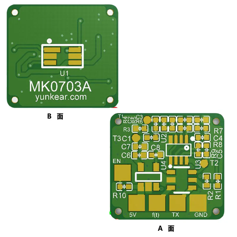 MK0703A Square wave pulse wave motion heart rate sensor module serial digital signal bracelet heart rate program