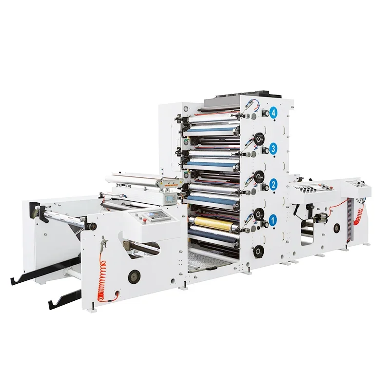 Automatic 4 Color Cup Printing Machine Digital Paper Bags Printing Machinery Servo Positioning