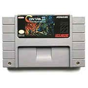 Contra III The Alien Wars game cartridge For snes ntsc pal video game