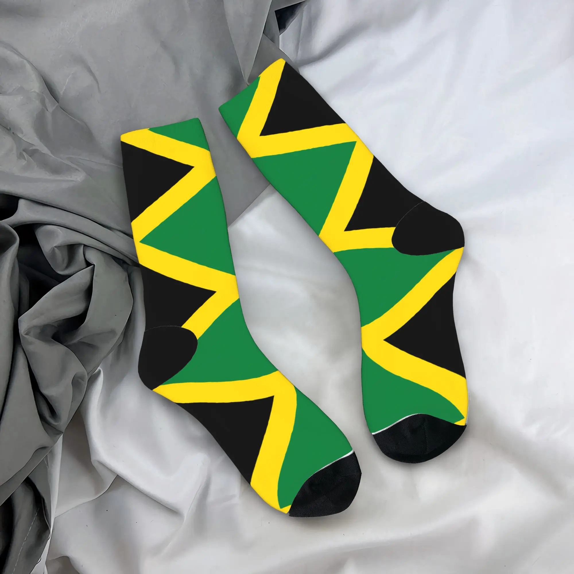 

Unisex Men Socks Jamaica Flag Stockings Anti-Slip High Quality Socks Autumn Kawaii Printed Outdoor Sports Socks
