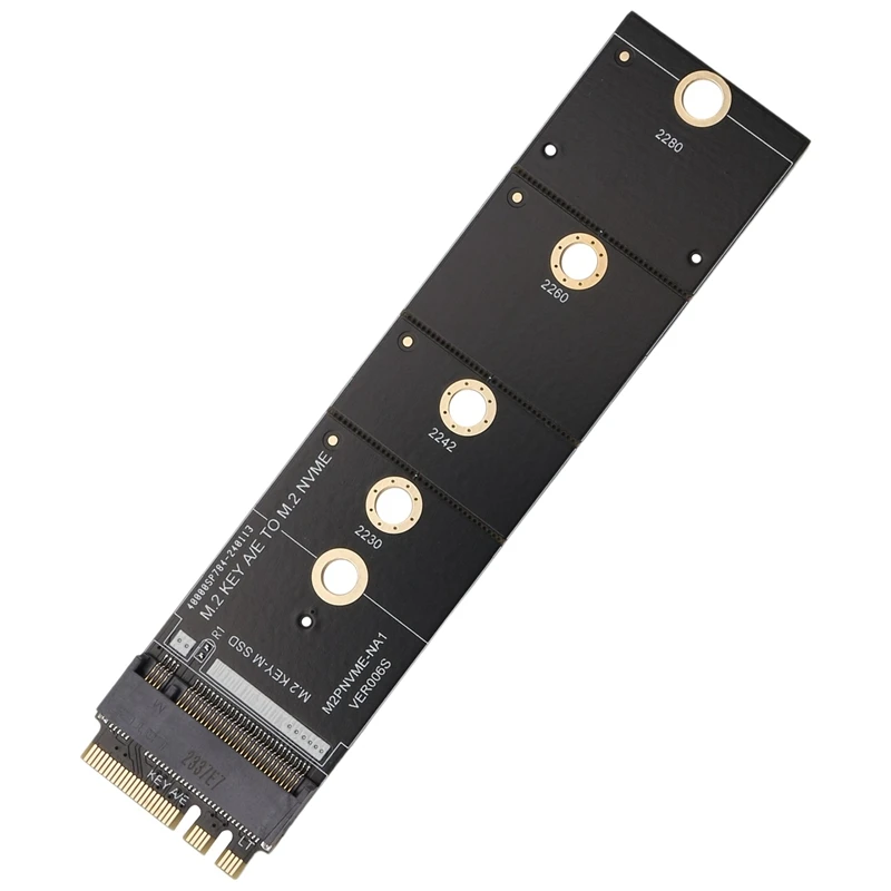 Tarjeta de expansión M.2 A+E KEY Slot a M.2 NVME Tarjeta adaptadora NGFF a KEY-M
