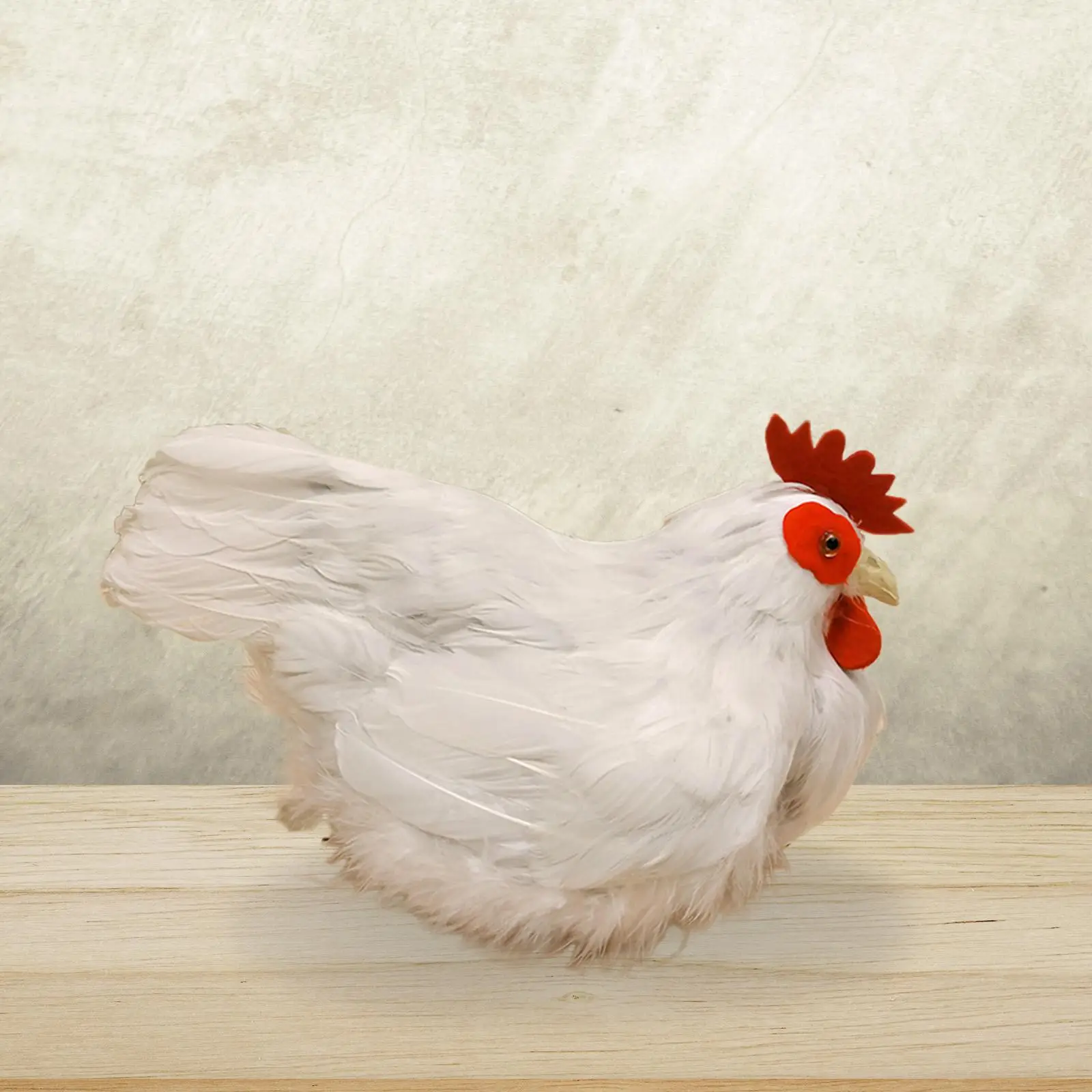 Realistic Hen Model Artificial Farm Animal Photo Props Figurine Artificial Feather Chicken Simulation Model for Home Easter
