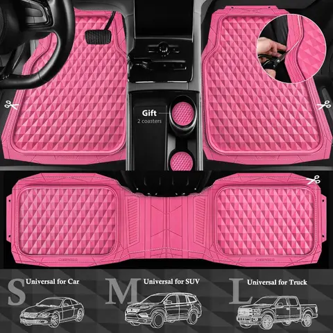10 best sales pink car mats - №3