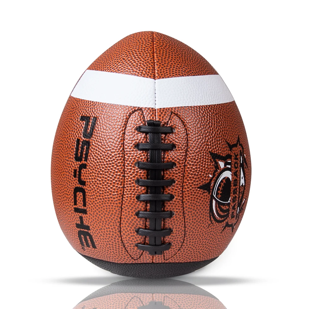 Standard Official Game PU Leather American Football Training Rugby Ball Indoor Outdoor Competition Ball