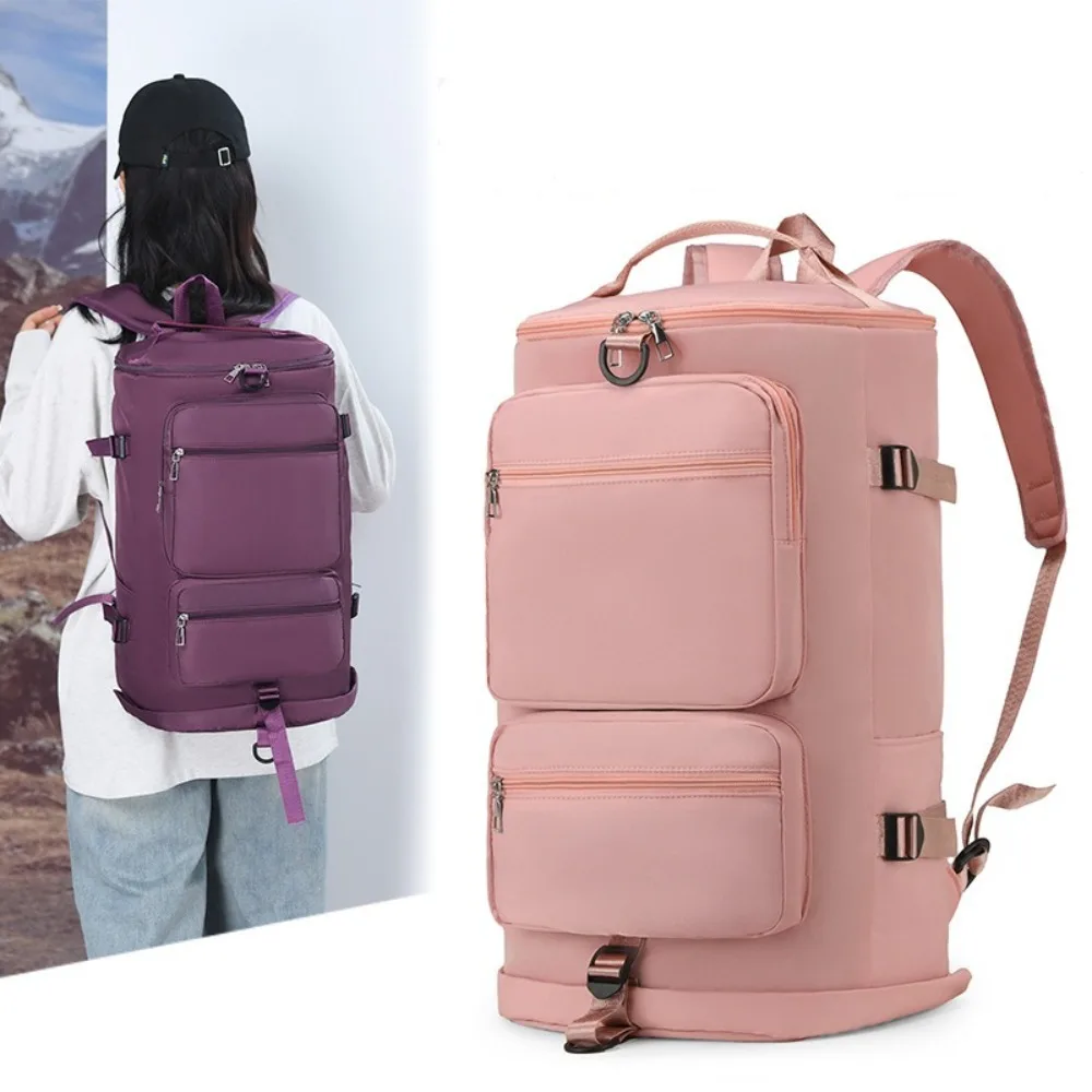 

Large Capacity Women Shoulder Travel Backpack Waterproof Zipper Sports Yoga Luggage Bags Dry Wet Separation