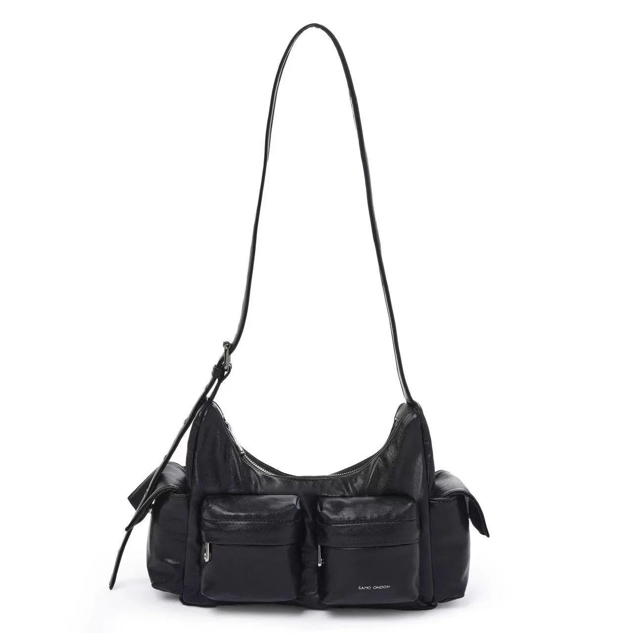 

Small Saddle Bag Crossbody Bag for Women Samo Ondh Chain Design PU Leather Faionable Cact Size Fem Handbag