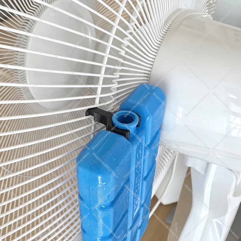 Ice Pack Clip - 4Pcs Portable Freezer Box Holder for Electric Fan, Summer Cooling Accessory for Home Office High Temp