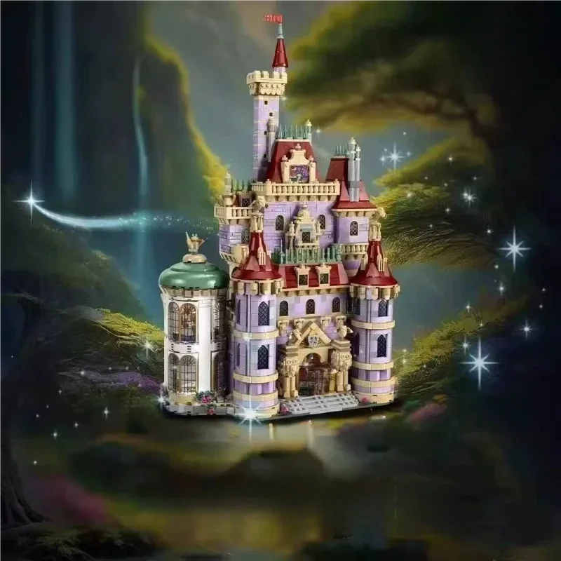 

Princess Castle Romantic Toy Beauty and the Beast Modular Model for Girls Educational Building Blocks Birthday Gift Decorative