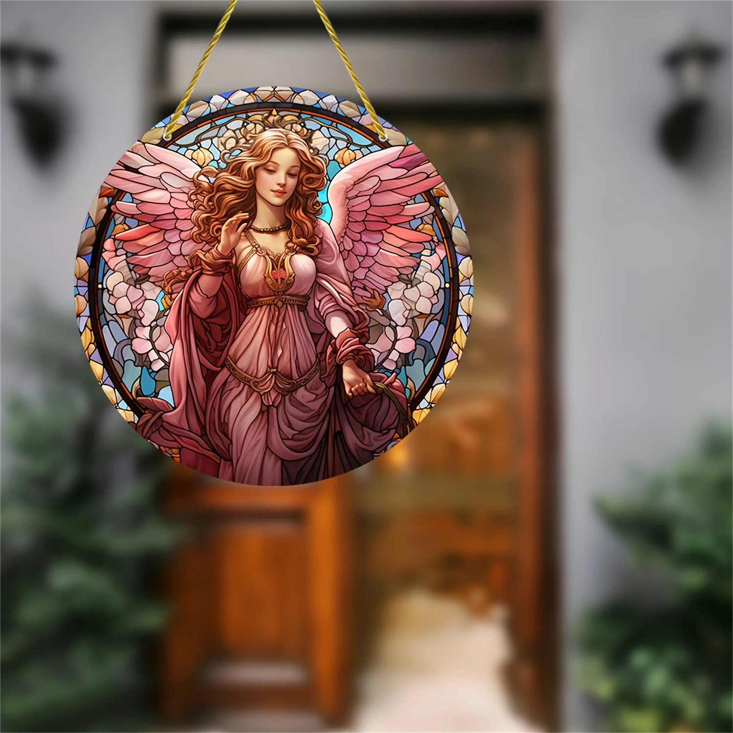 Virgin Mary Stained Art Window Decoration,sun Catcher,sun Shade,Virgin Mary,faith,friends,house,Home,door Welcome,aesthetics