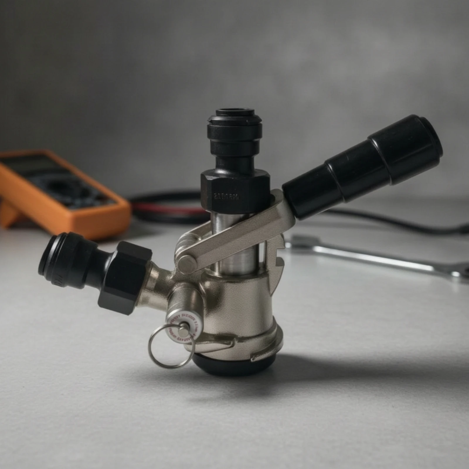Beer Keg Coupler Quick-Connect Coupler with Pressure Relief Valve Draught Beer Dispenser Heavy-Duty for Homebrewers, Kegerator