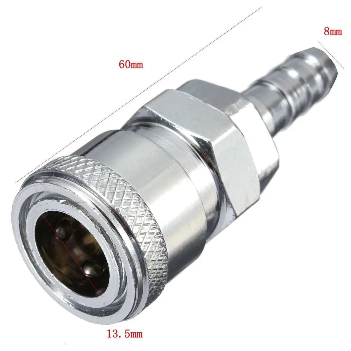 4pcs/set Silver 8mm Steel Male Female Gas Hose Copper Nozzle Quick Release joint Connector Caravan BBQ SH+PH