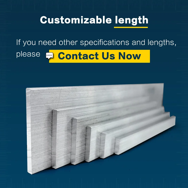 Aluminum Flat Bar Thickness 8mm, Width 25mm, length 100mm 150mm 200mm 300mm, Aluminium Alloy Plate Metal Solid Square Strip