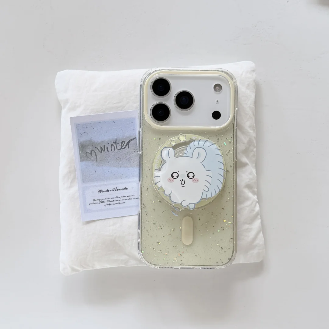 C-Chiikawas H-Hachiwares Usagi المغناطيسي قوس جراب هاتف آيفون 17 الهواء 16 15 14 13 برو ماكس اليابانية لطيف أنيمي غطاء #5