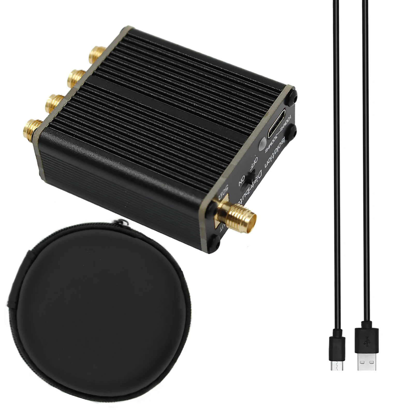 

Active RF Isolation Splitter SDR GPSDO Signal Source Active RF Isolated Distributor 100kHz To 150MHz For RF Signal Radio Antenna