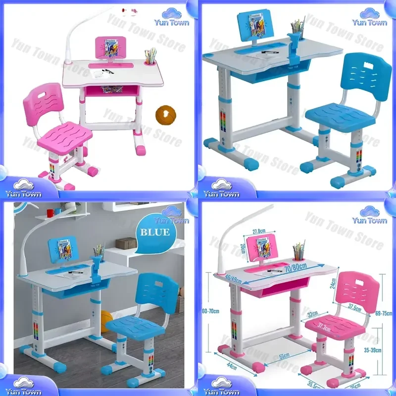 for Primary School Students Writing Chair for Kids Desk Easy to Clean High Quality Home Study Furniture for Children Learning